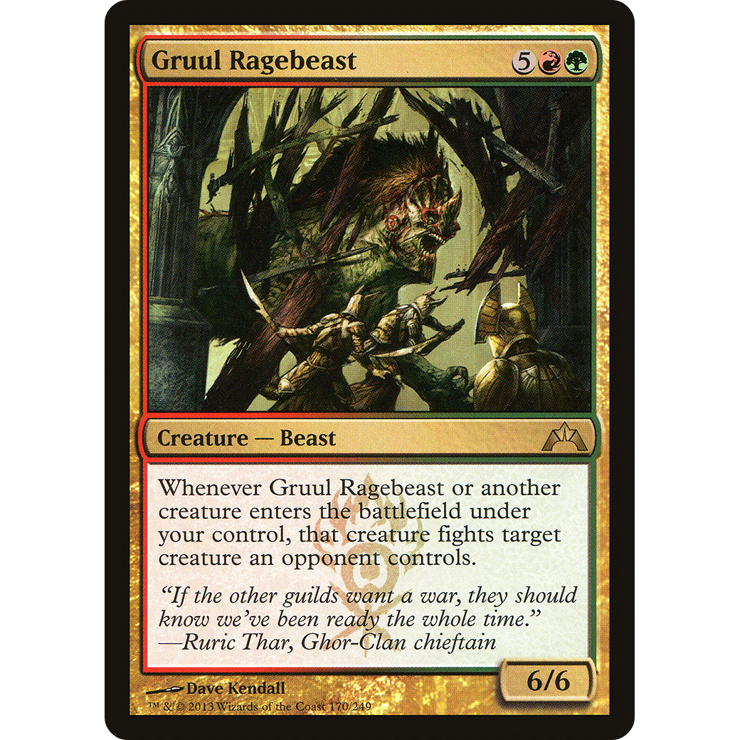 Gruul Ragebeast (GTC-170) - Gatecrash