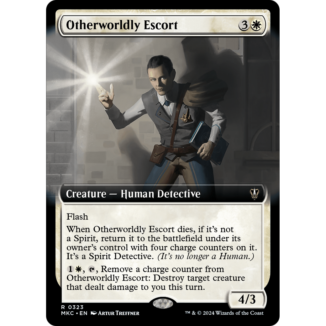 Otherworldly Escort (MKC-323) - Murders at Karlov Manor Commander: (Extended Art)