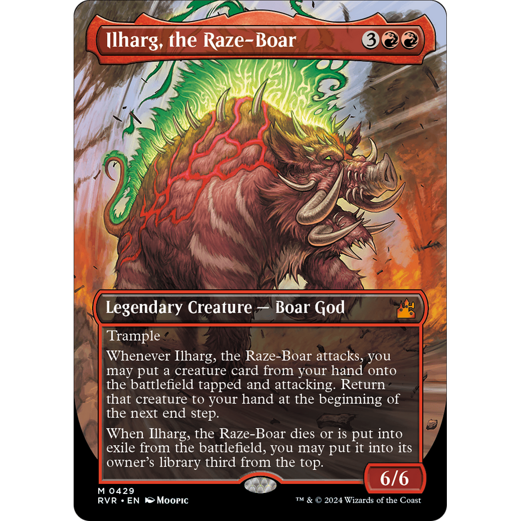 Ilharg, the Raze-Boar (RVR-429) - Ravnica Remastered (Borderless)