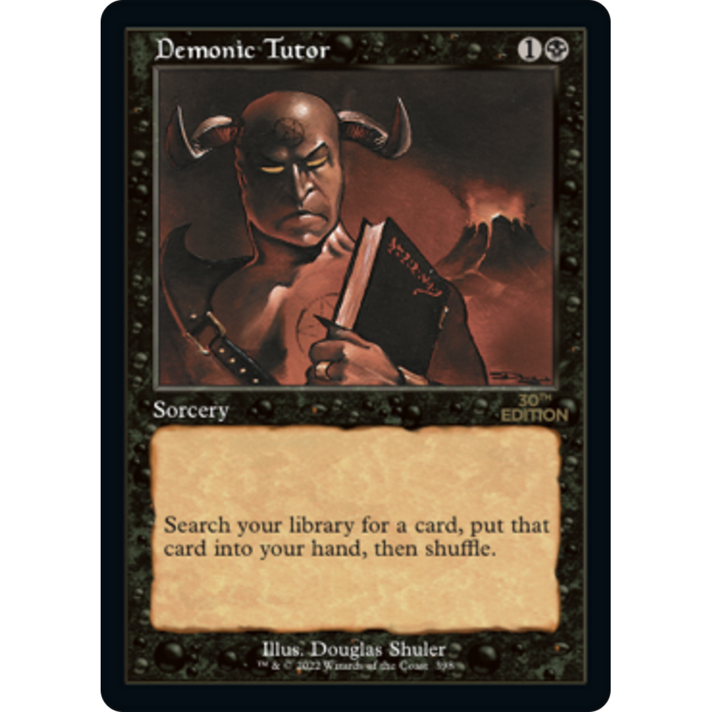 Demonic Tutor (Retro Frame) (30A-398) - 30th Anniversary Edition