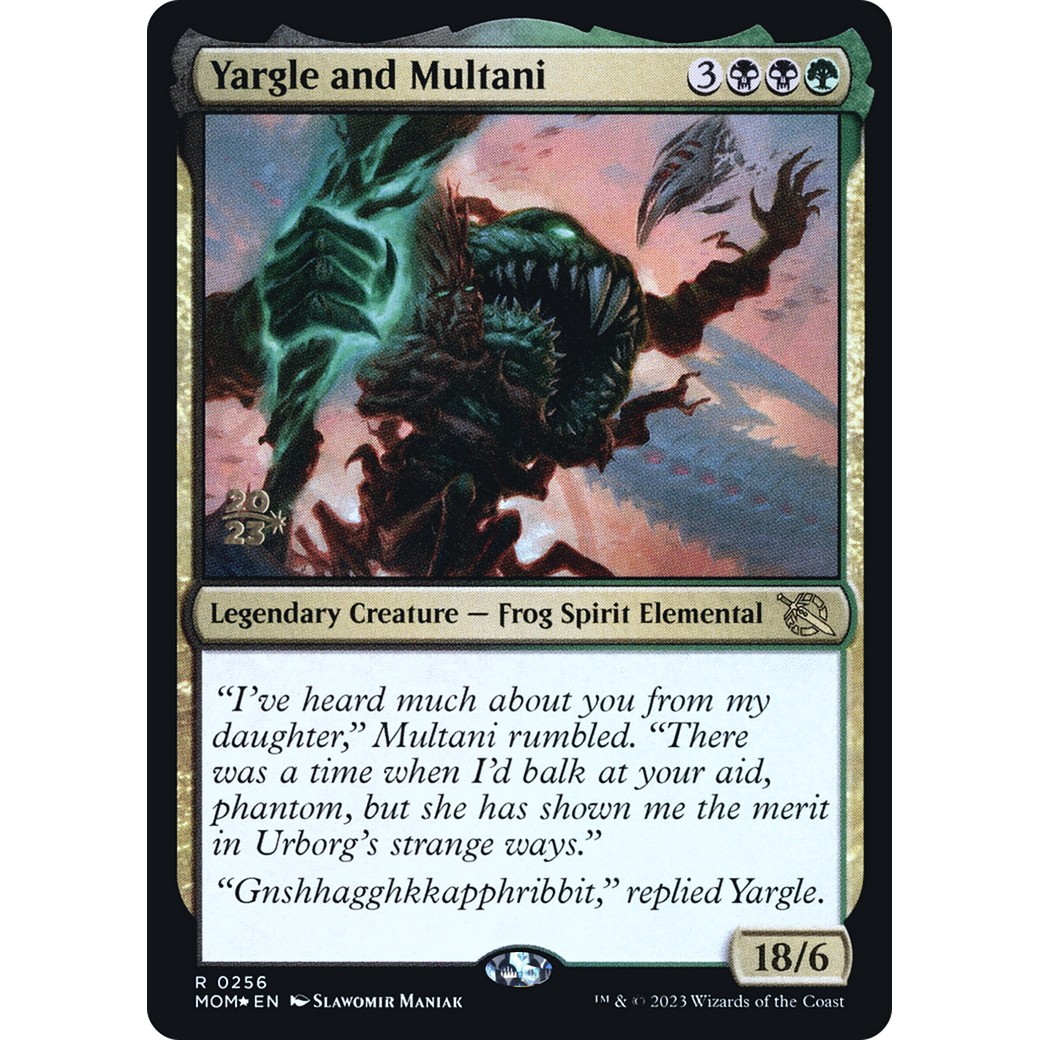 Yargle and Multani (PRE-256S) - March of the Machine Promos Foil