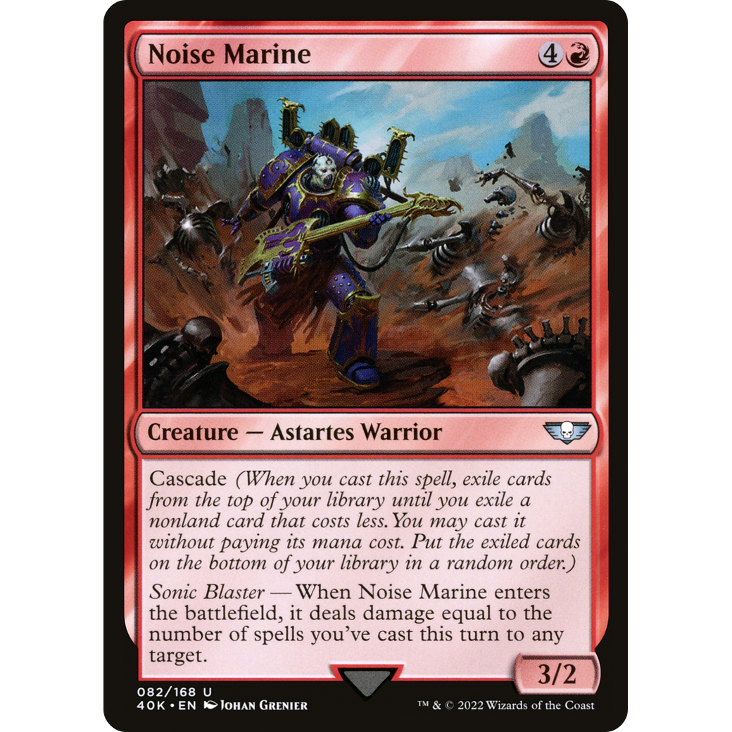 Noise Marine (40K-082) - Warhammer 40,000 Commander
