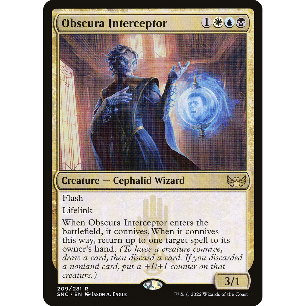 Obscura Interceptor (SNC-209) - Streets of New Capenna Foil