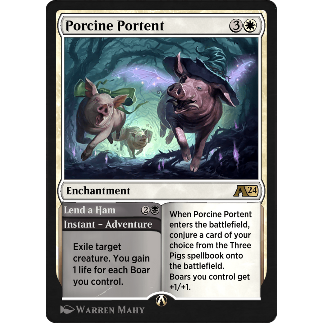 Porcine Portent // Lend a Ham (YWOE-023) - Alchemy: Wilds of Eldraine