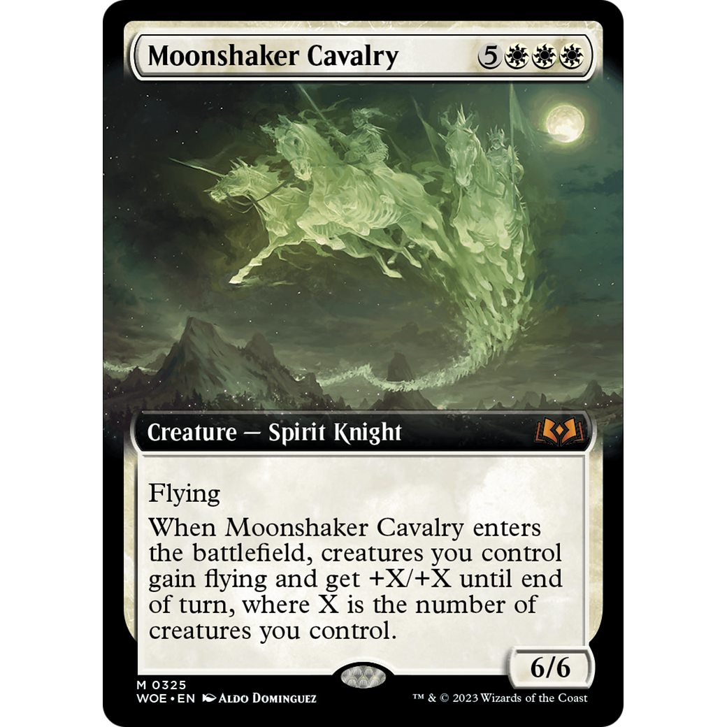 Moonshaker Cavalry (WOE-325) - Wilds of Eldraine: (Extended Art)