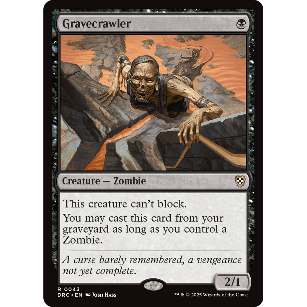 Gravecrawler (DRC-043) - Commander: Aetherdrift Foil