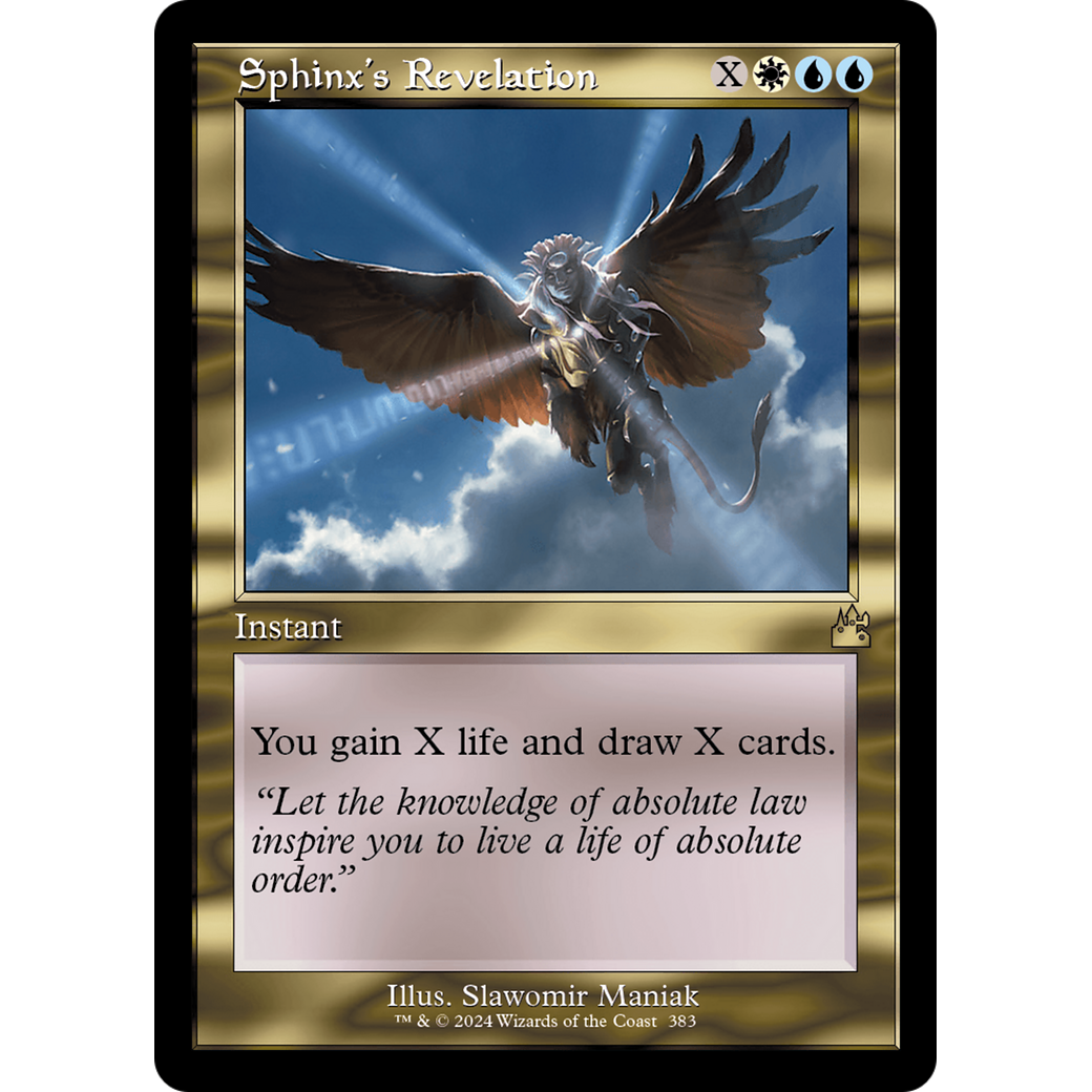 Sphinx's Revelation (RVR-383) - Ravnica Remastered Foil