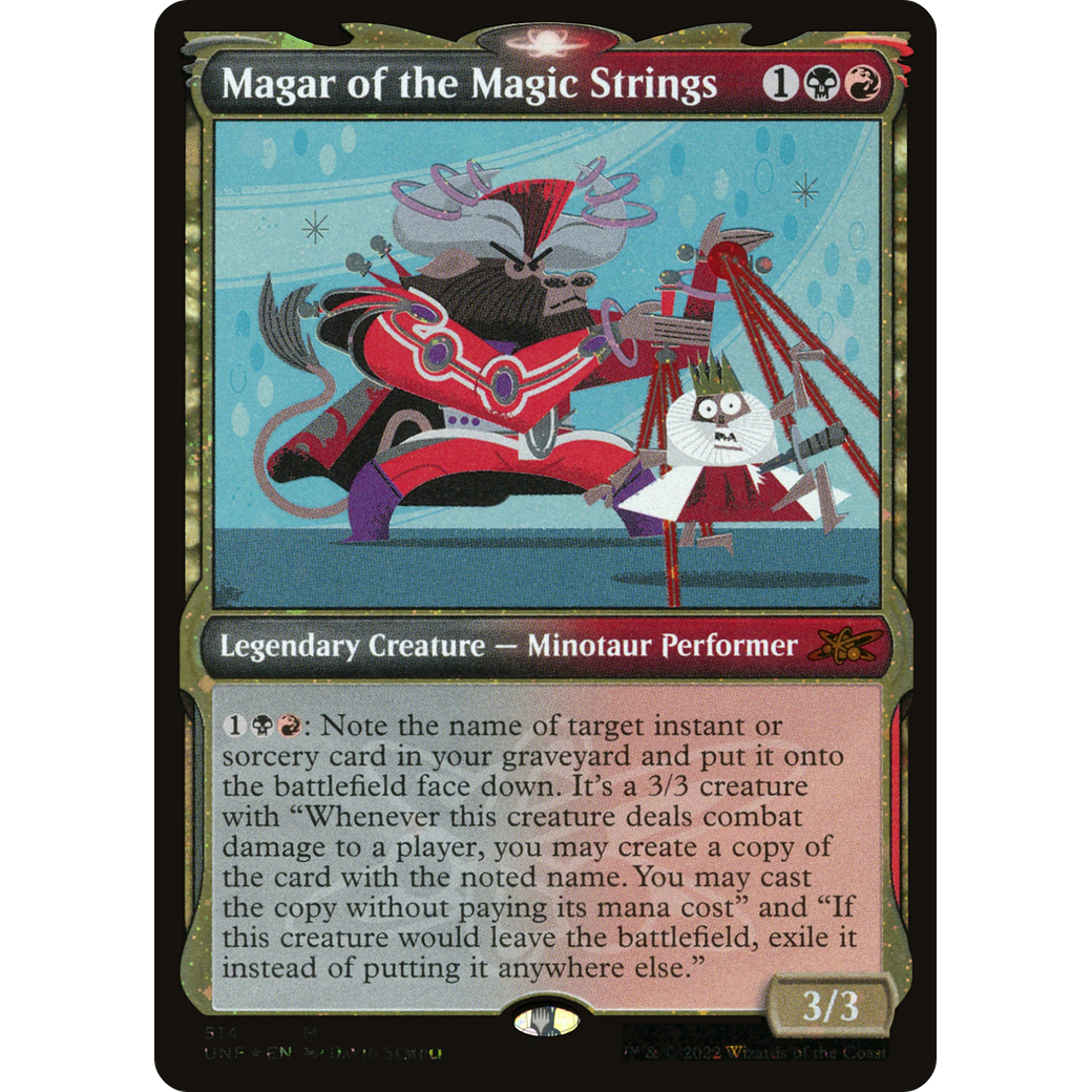Magar of the Magic Strings (Showcase) (Galaxy Foil) (UNF-514) - Unfinity: (Showcase) Foil