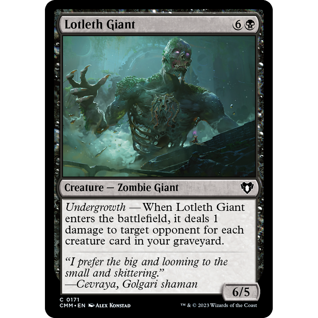 Lotleth Giant (CMM-171) - Commander Masters Foil