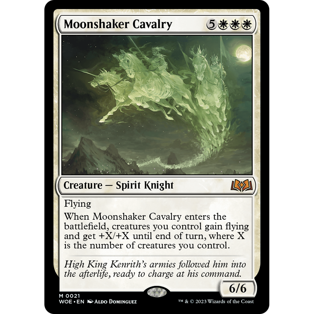Moonshaker Cavalry (WOE-021) - Wilds of Eldraine Foil