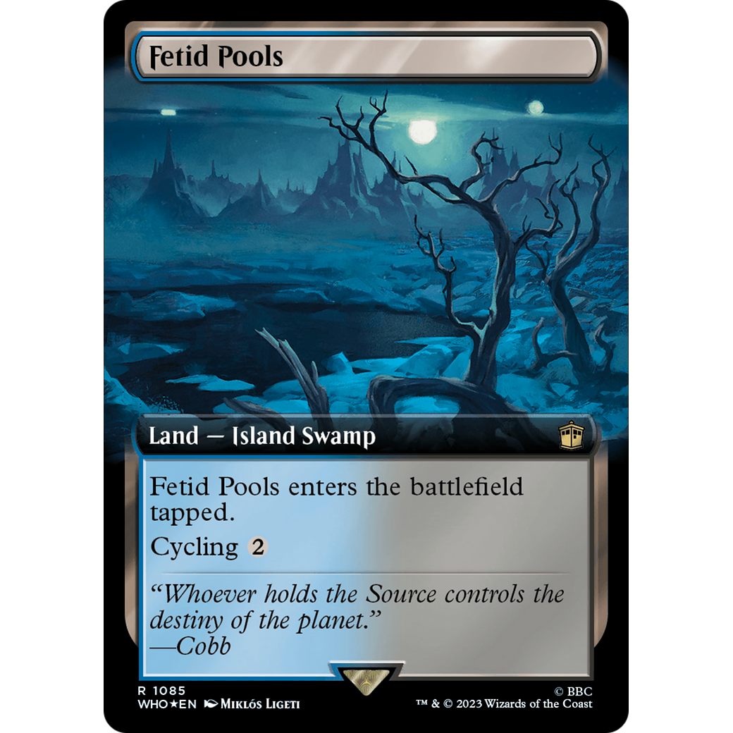 Fetid Pools (Extended Art) (Surge Foil) (WHO-1085) - Doctor Who: (Extended Art) Foil