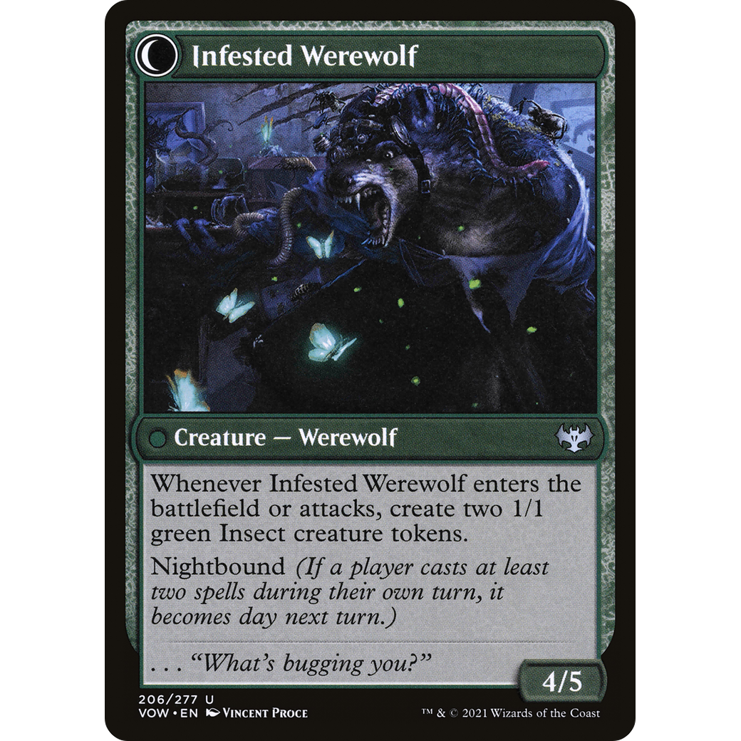 Infestation Expert (VOW-206) - Innistrad: Crimson Vow: (Double Faced Transform) Foil
