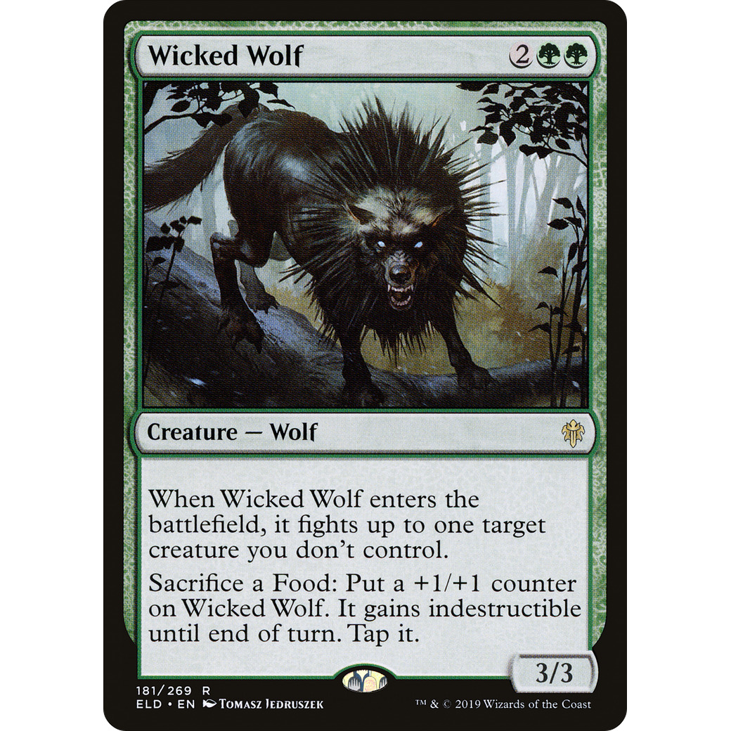 Wicked Wolf (ELD-181) - Throne of Eldraine Foil