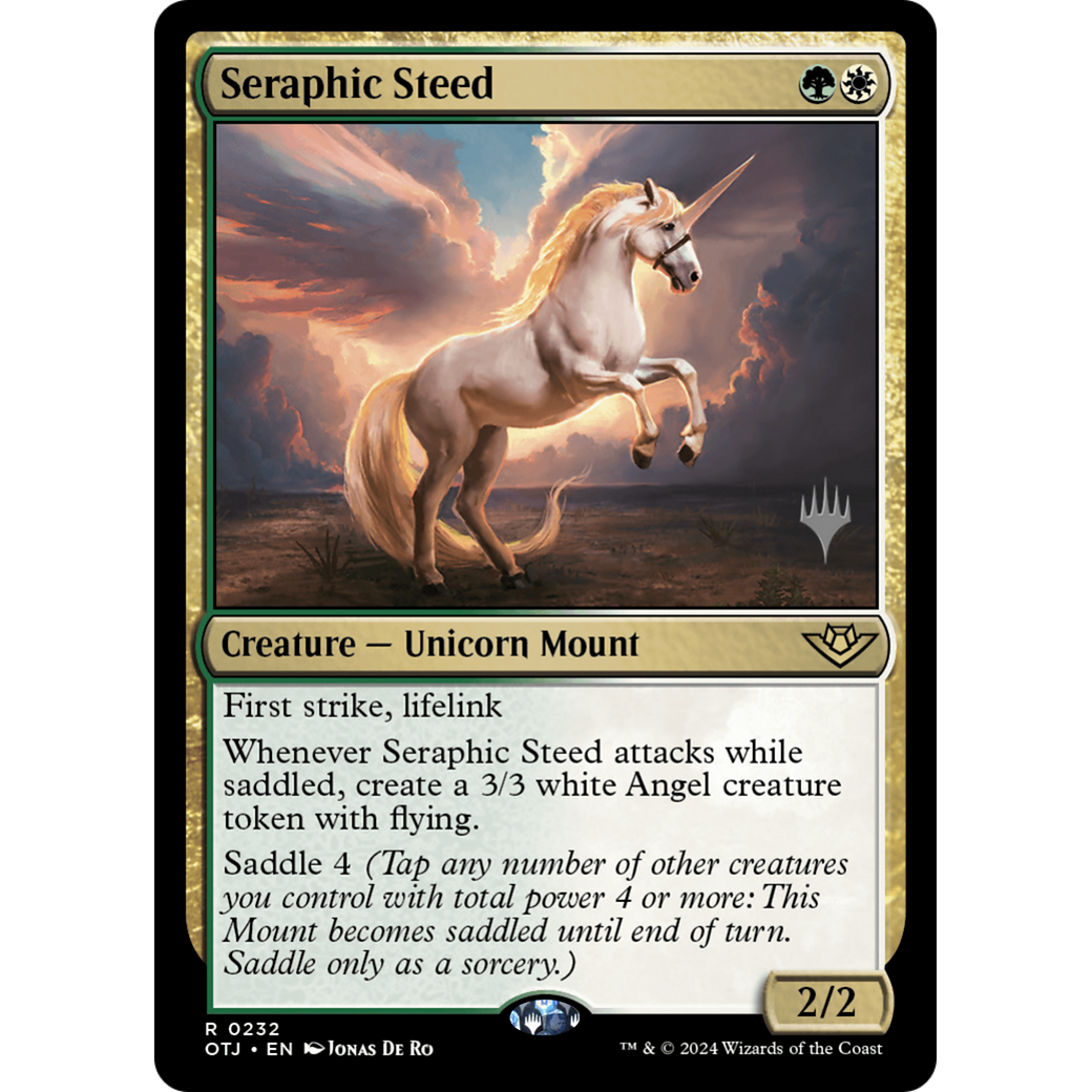 Seraphic Steed (PPOTJ-232P) - Outlaws of Thunder Junction Promos Foil