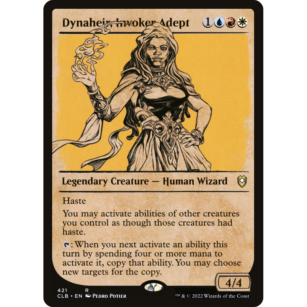 Dynaheir, Invoker Adept (CLB-421) - Commander Legends: Battle for Baldur's Gate: (Showcase) Foil