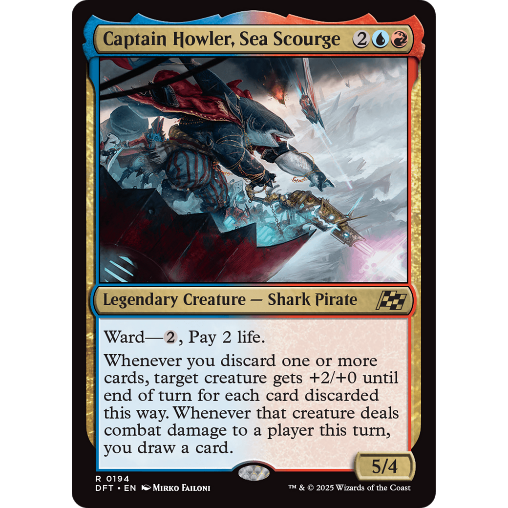 Captain Howler, Sea Scourge (DFT-194) - Aetherdrift Foil