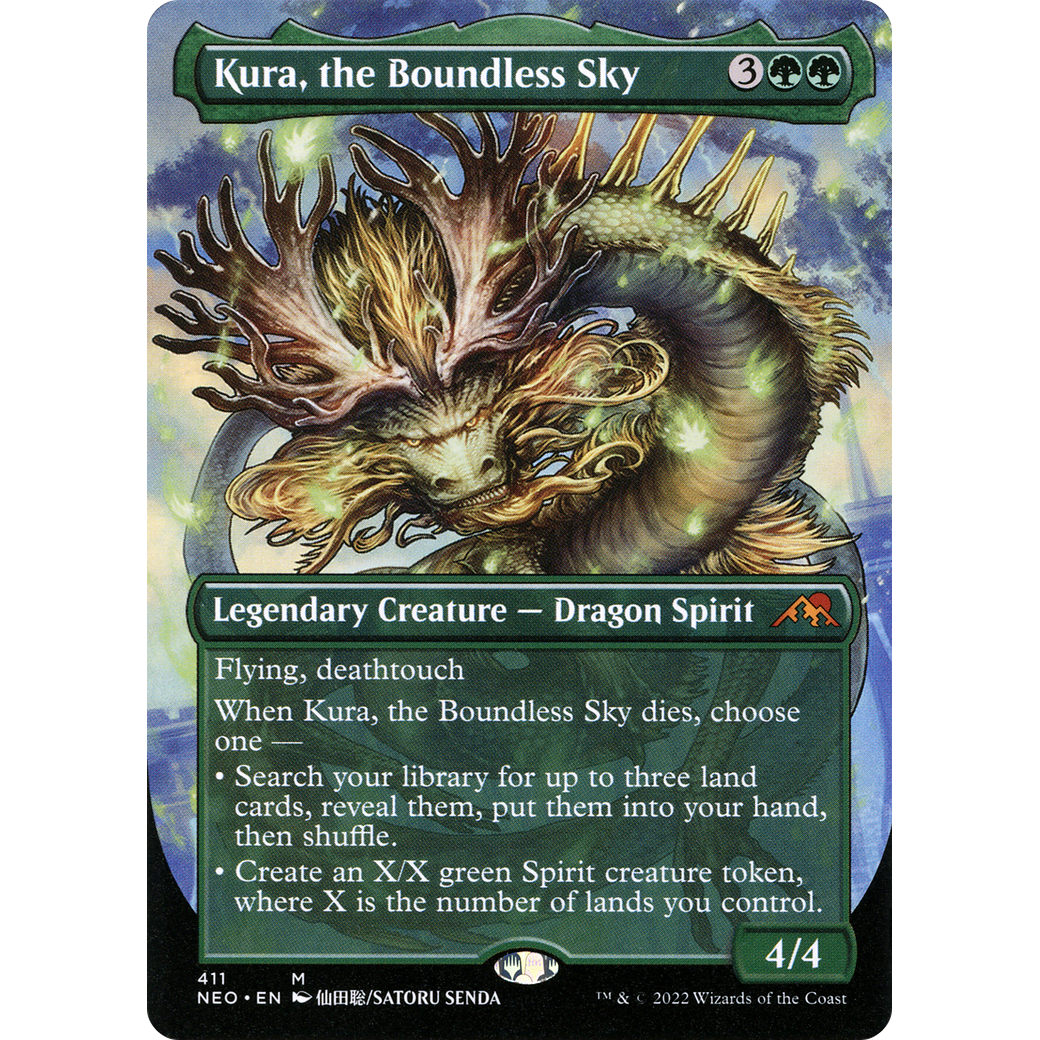 Kura, the Boundless Sky (NEO-411) - Kamigawa: Neon Dynasty (Borderless)