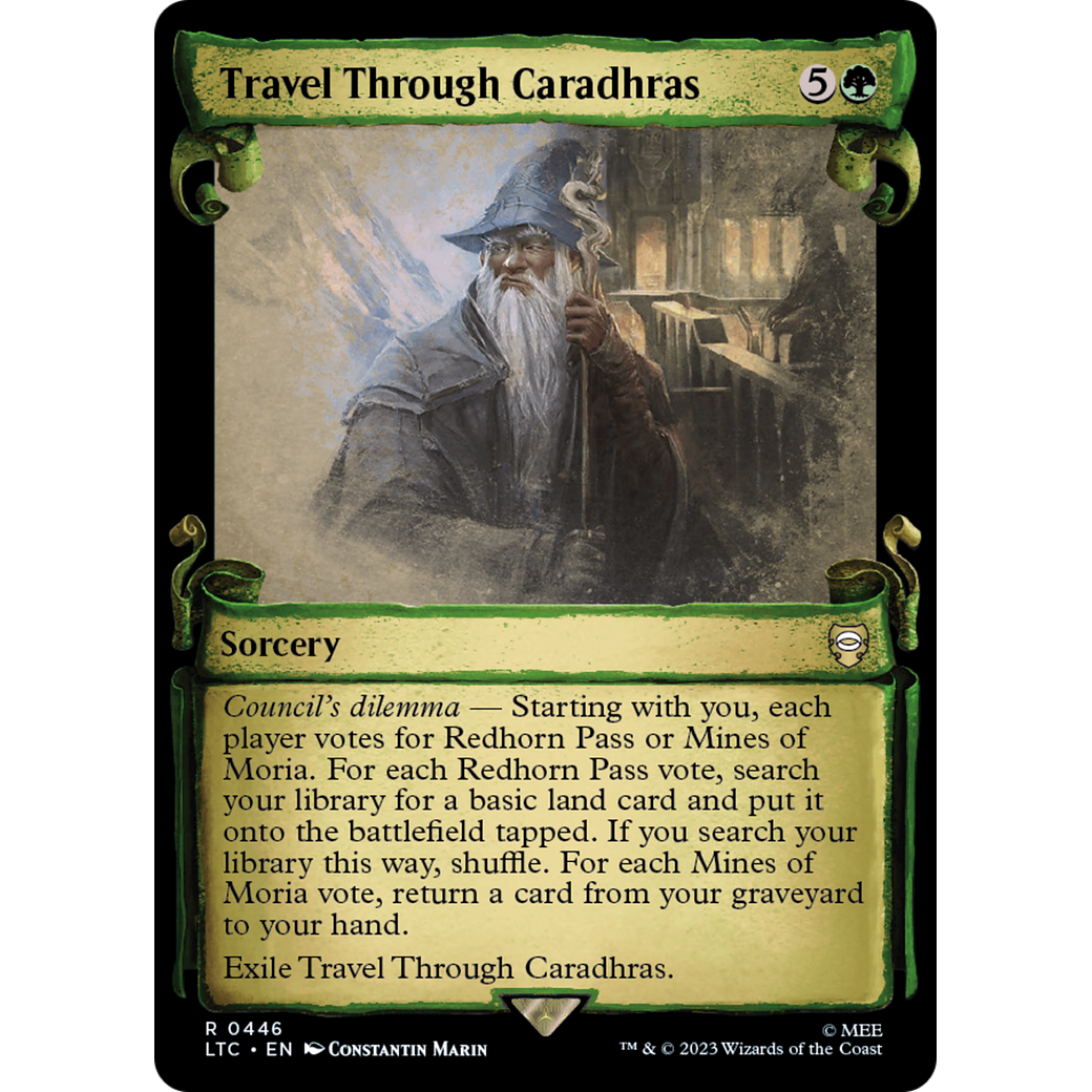 Travel Through Caradhras (LTC-446) - Tales of Middle-earth Commander: (Showcase)