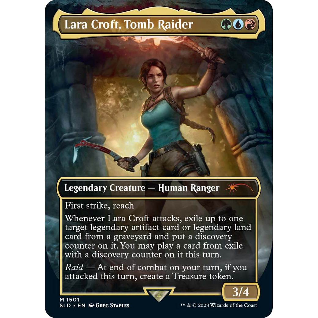 Lara Croft, Tomb Raider (SLD-1501) - Secret Lair Drop (Borderless) Foil