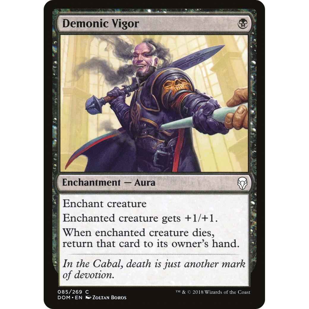 Demonic Vigor (DOM-085) - Dominaria