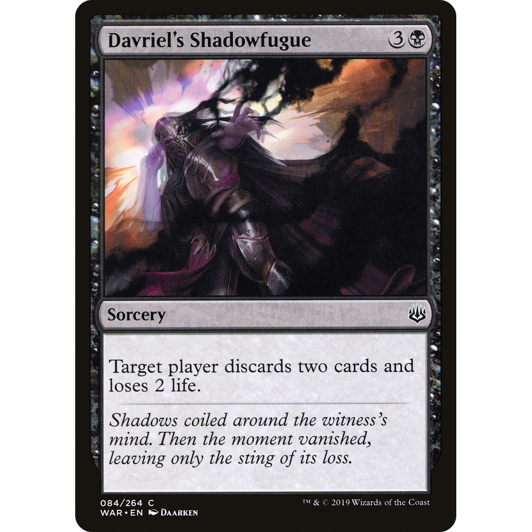 Davriel's Shadowfugue (WAR-084) - War of the Spark Foil