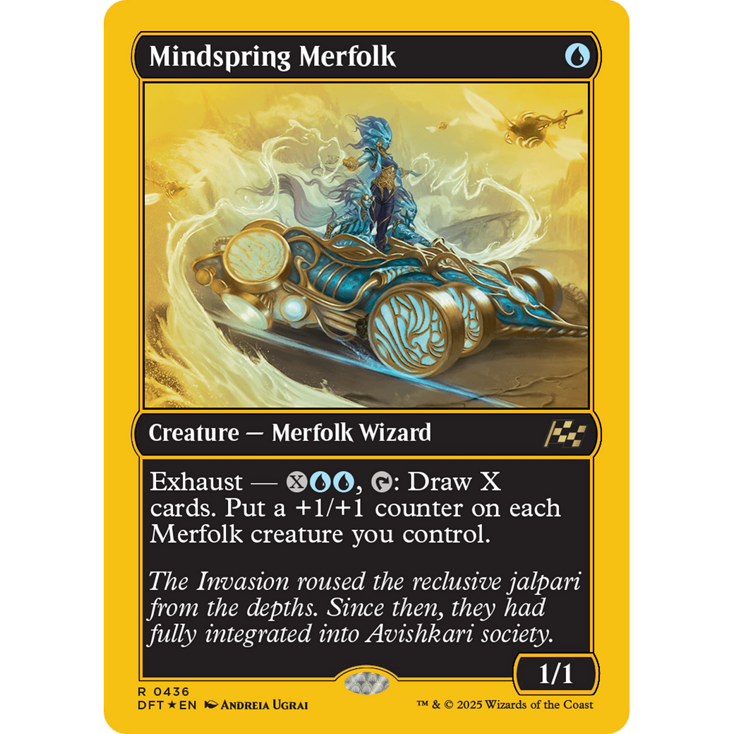 Mindspring Merfolk (DFT-436) - Aetherdrift Foil