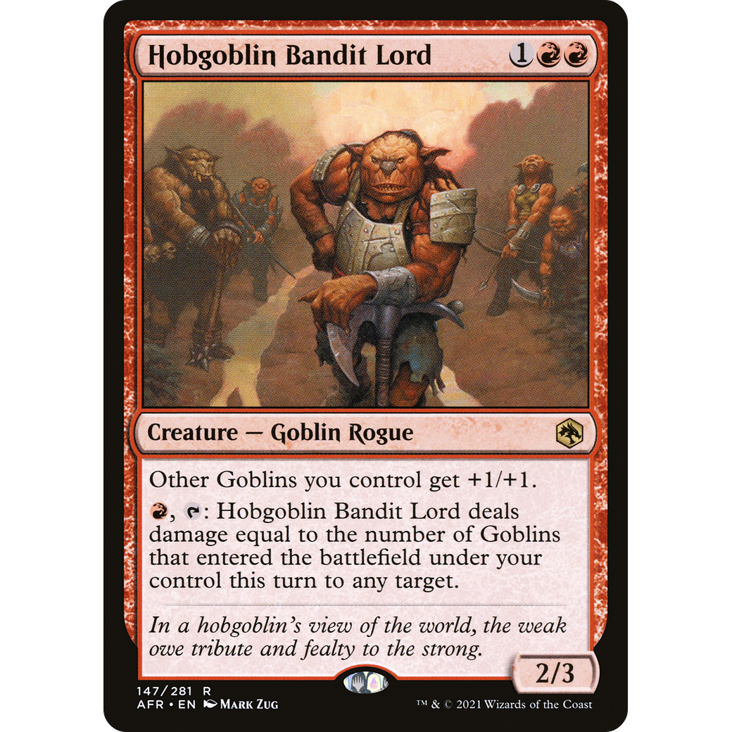 Hobgoblin Bandit Lord (AFR-147) - Adventures in the Forgotten Realms