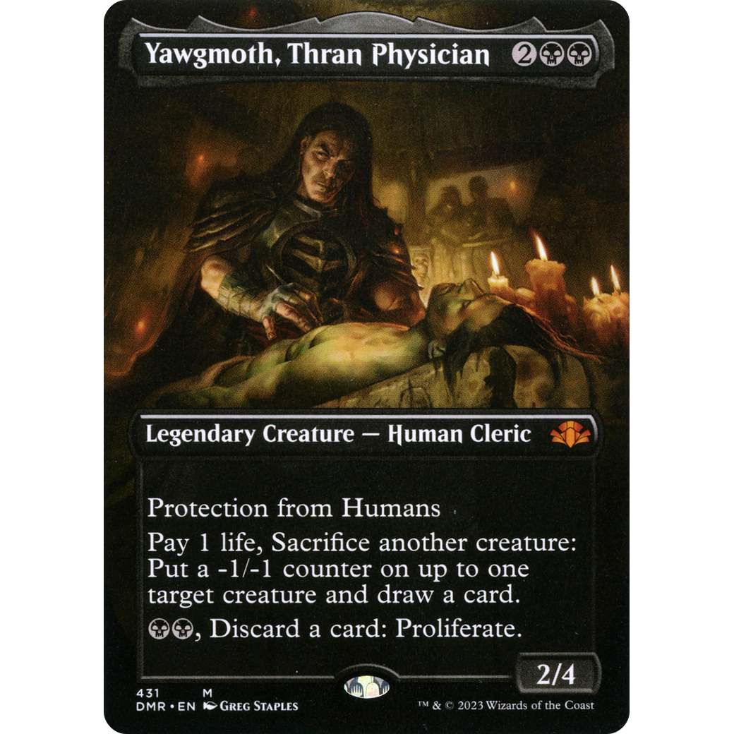 Yawgmoth, Thran Physician (Borderless) (DMR-431) - Dominaria Remastered (Borderless)