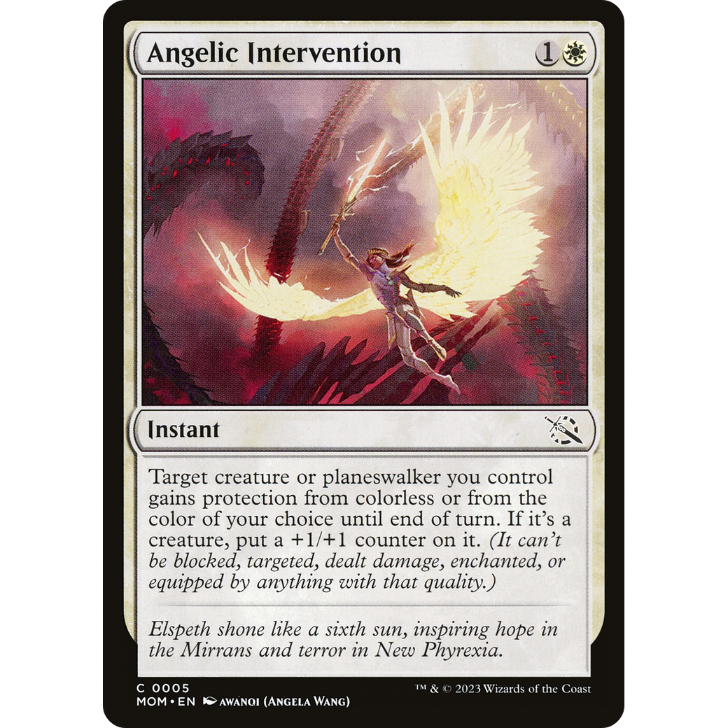 Angelic Intervention (MOM-005) - March of the Machine Foil