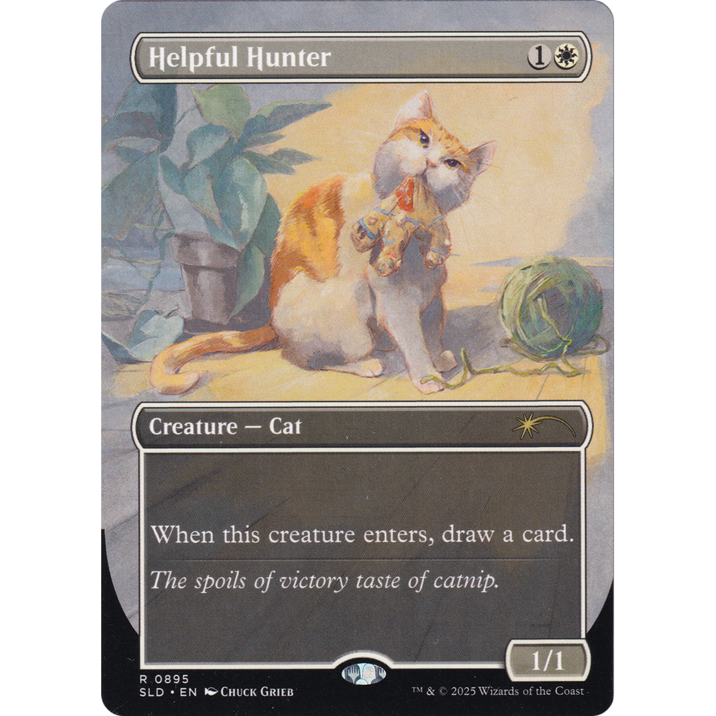 Helpful Hunter (0895) (SLD-895) - Secret Lair Drop (Borderless)