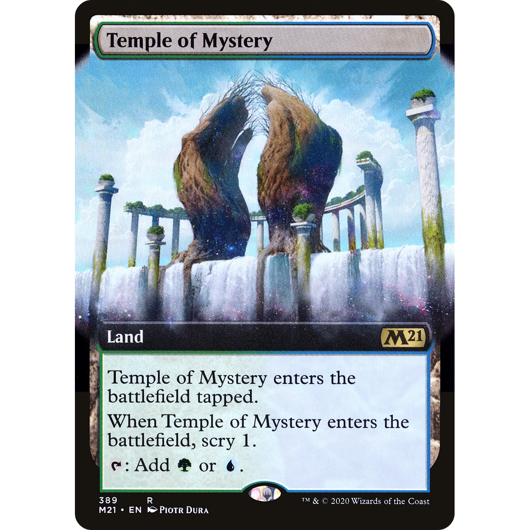 Temple of Mystery (Extended Art) (M21-389) - Core Set 2021: (Extended Art)