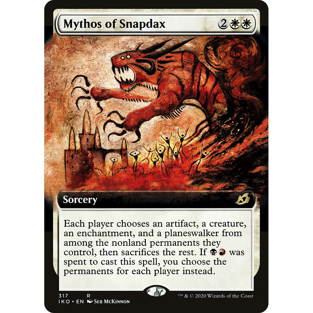 Mythos of Snapdax (Extended Art) (IKO-317) - Ikoria: Lair of Behemoths: (Extended Art) Foil