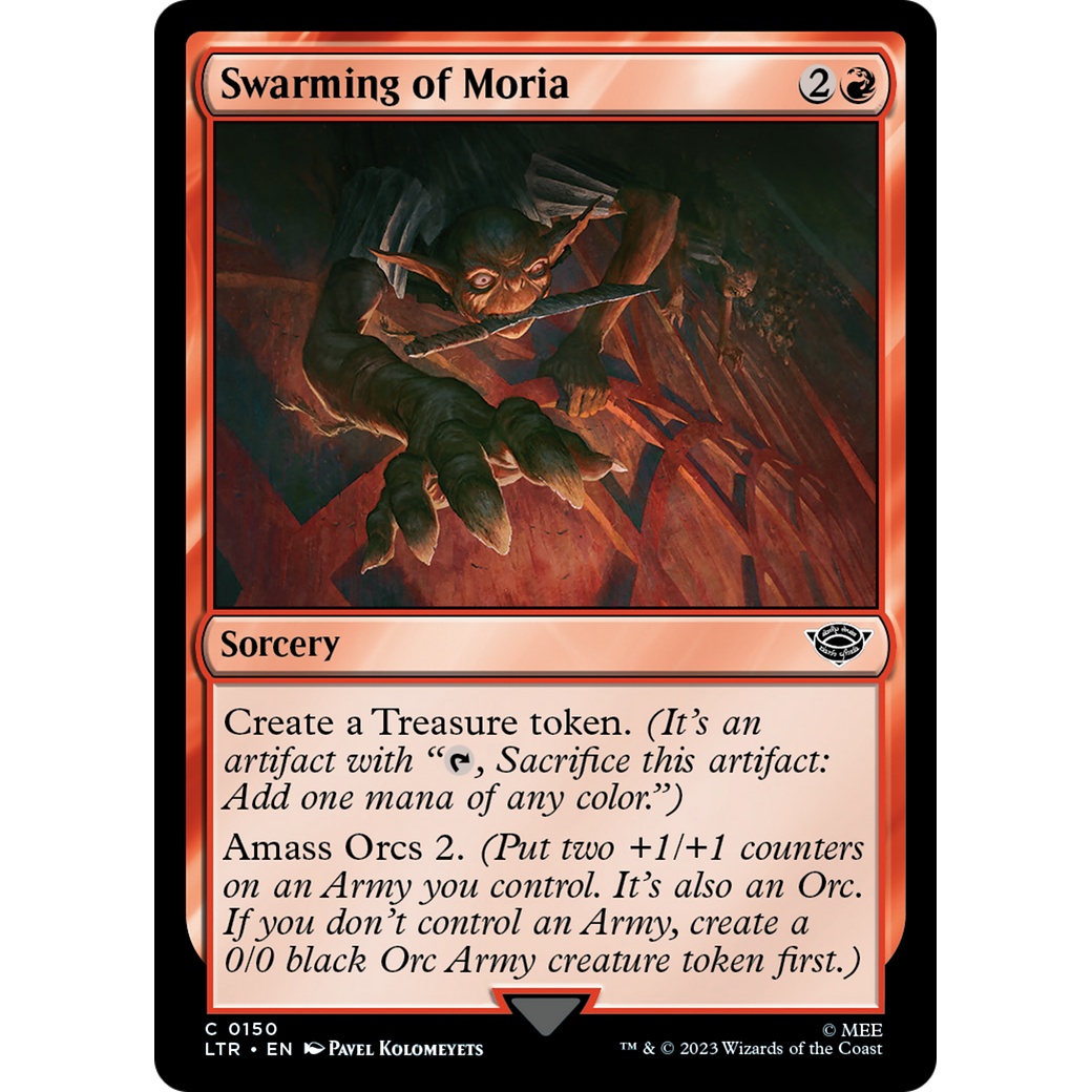Swarming of Moria (LTR-150) - The Lord of the Rings: Tales of Middle-earth Foil