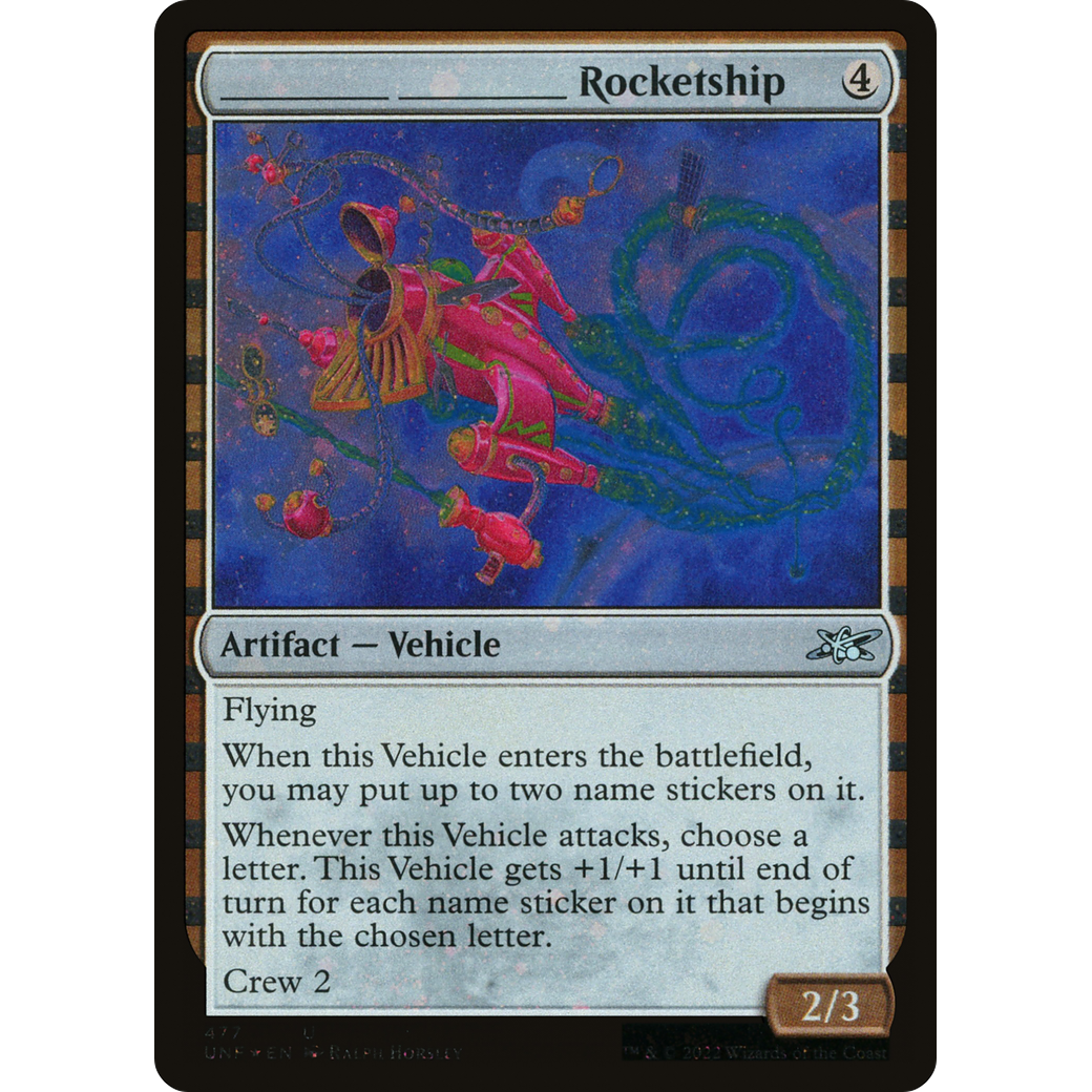 _______ _______ Rocketship (Galaxy Foil) (UNF-477) - Unfinity Foil