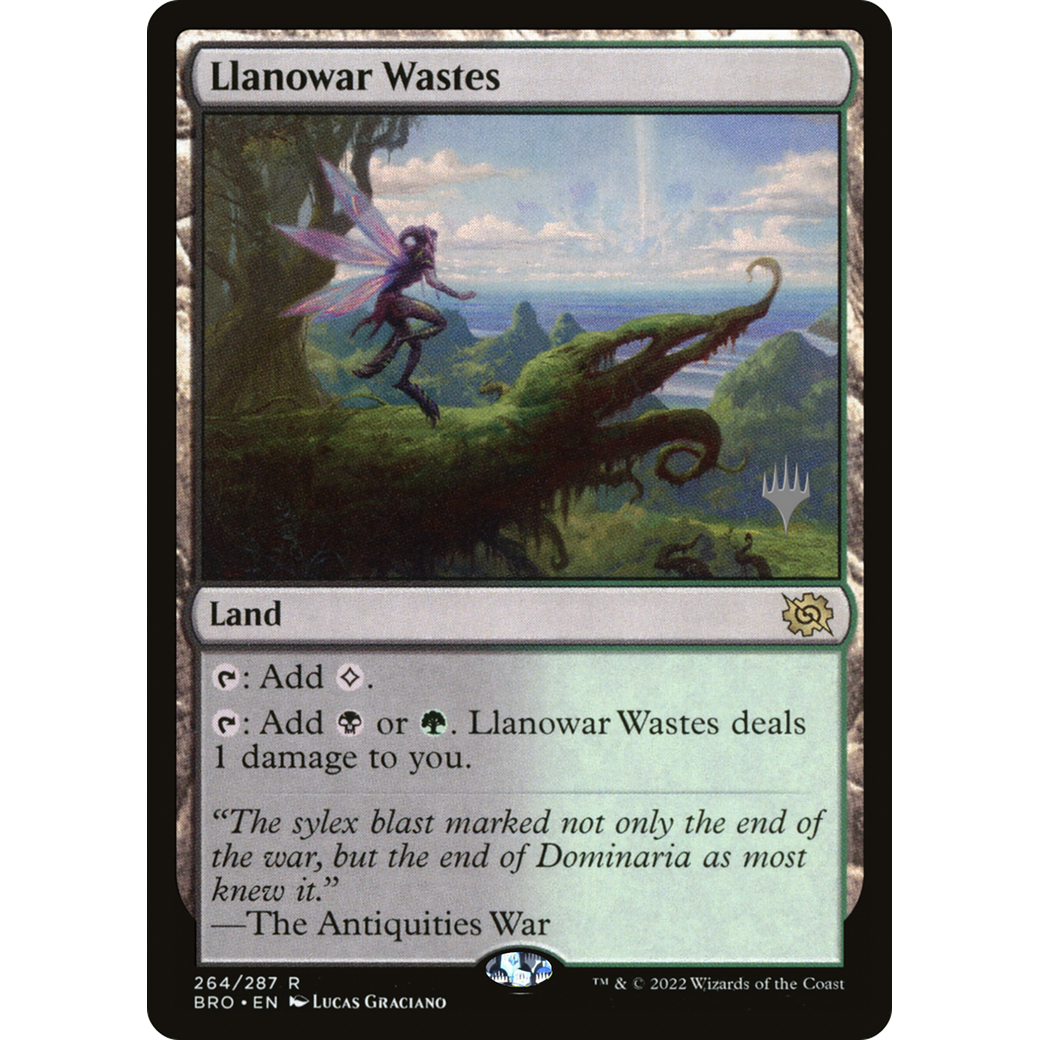 Llanowar Wastes (PPBRO-264) - The Brothers' War Promos Foil