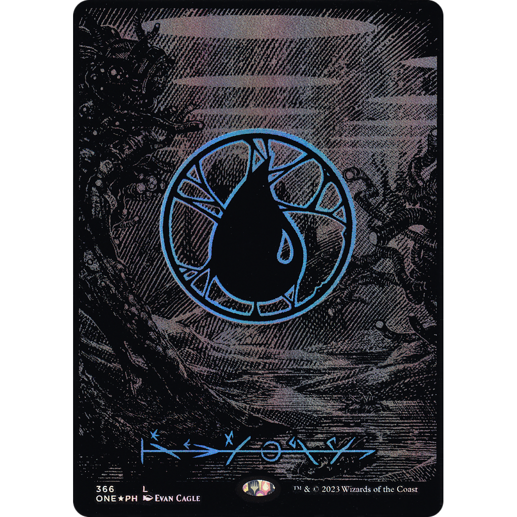 Island (ONE-366) - Phyrexia: All Will Be One (Borderless) Foil