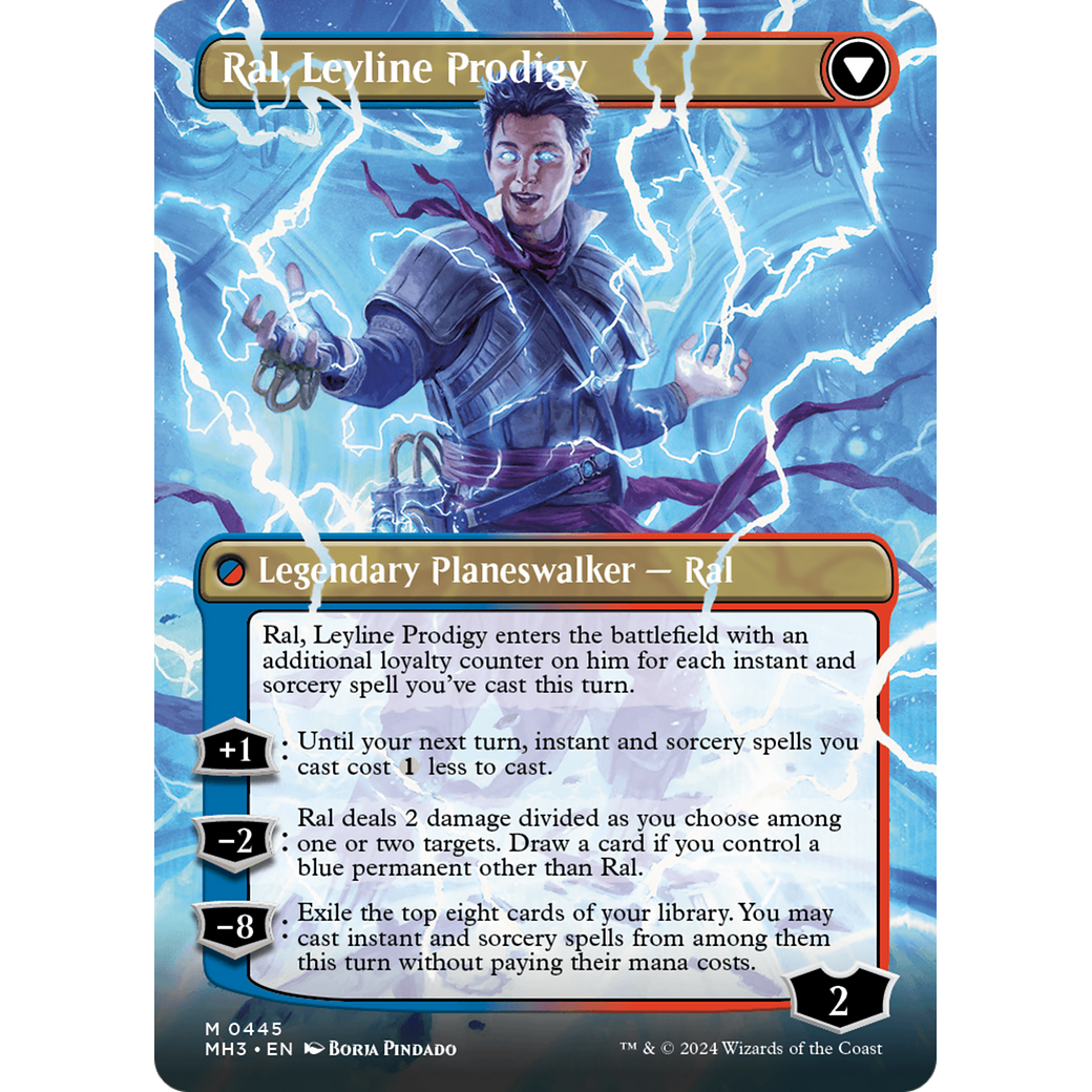 Ral, Monsoon Mage // Ral, Leyline Prodigy (MH3-445) - Modern Horizons 3 (Borderless) Foil