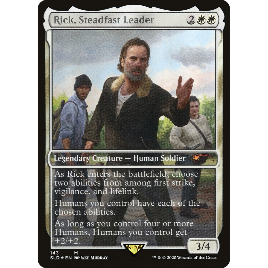 Rick, Steadfast Leader (SLD-143) - Secret Lair Drop / Rick, Steadfast Leader: (Full Art) Foil