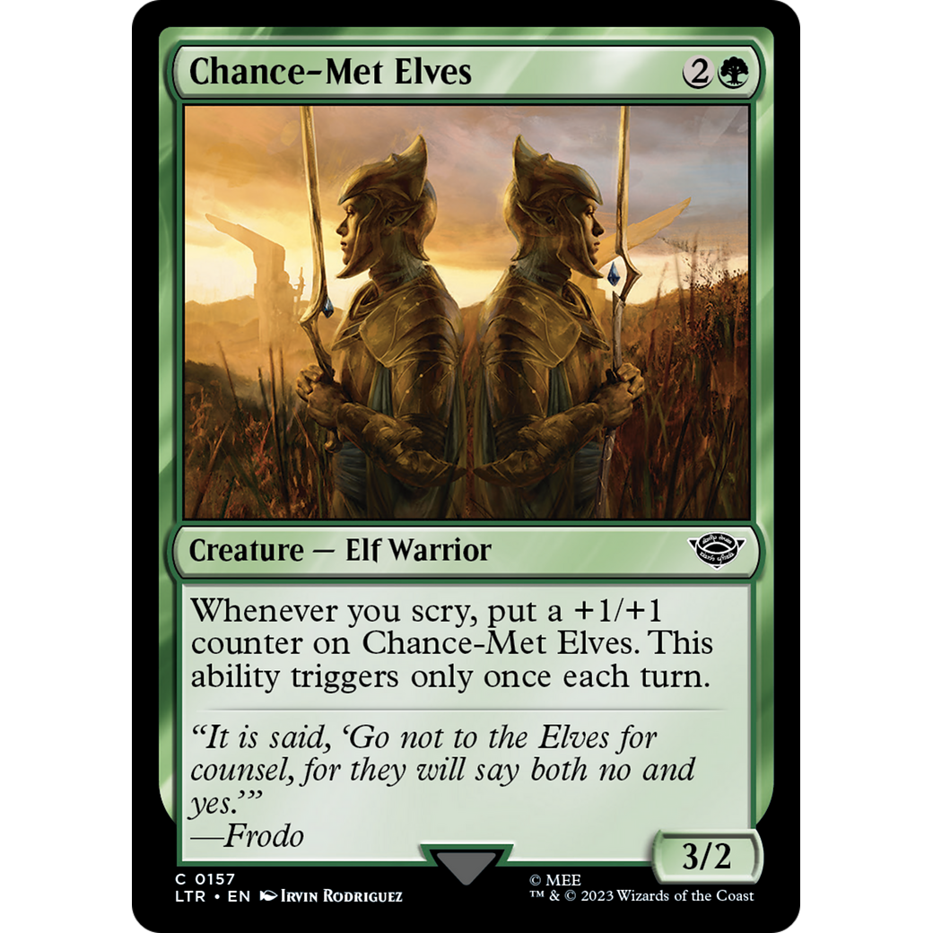 Chance-Met Elves (LTR-157) - The Lord of the Rings: Tales of Middle-earth Foil