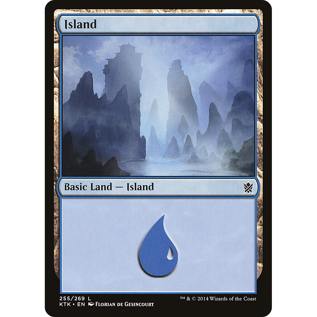 Island (255) (KTK-255) - Khans of Tarkir Foil