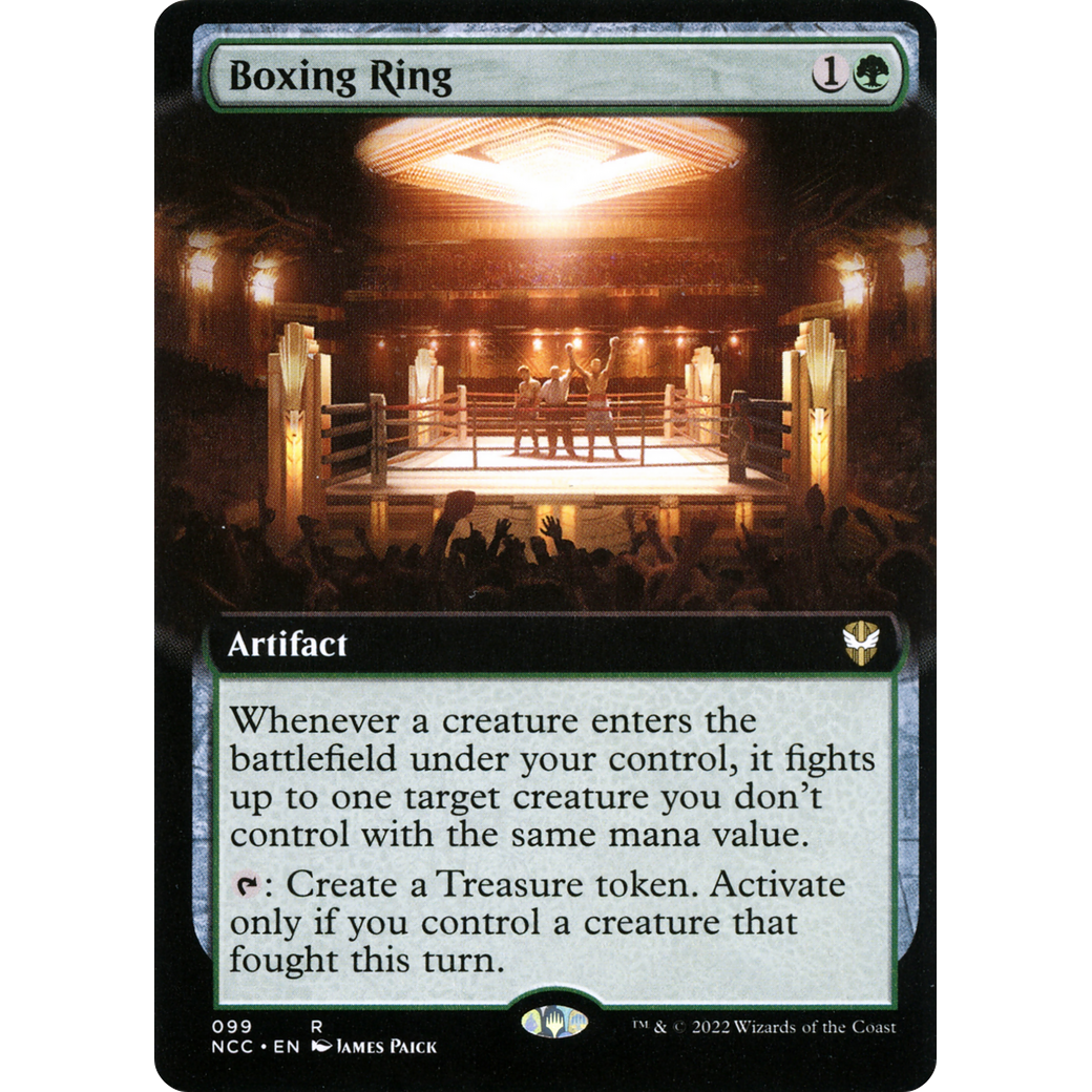 Boxing Ring (Extended Art) (NCC-099) - New Capenna Commander: (Extended Art) Foil