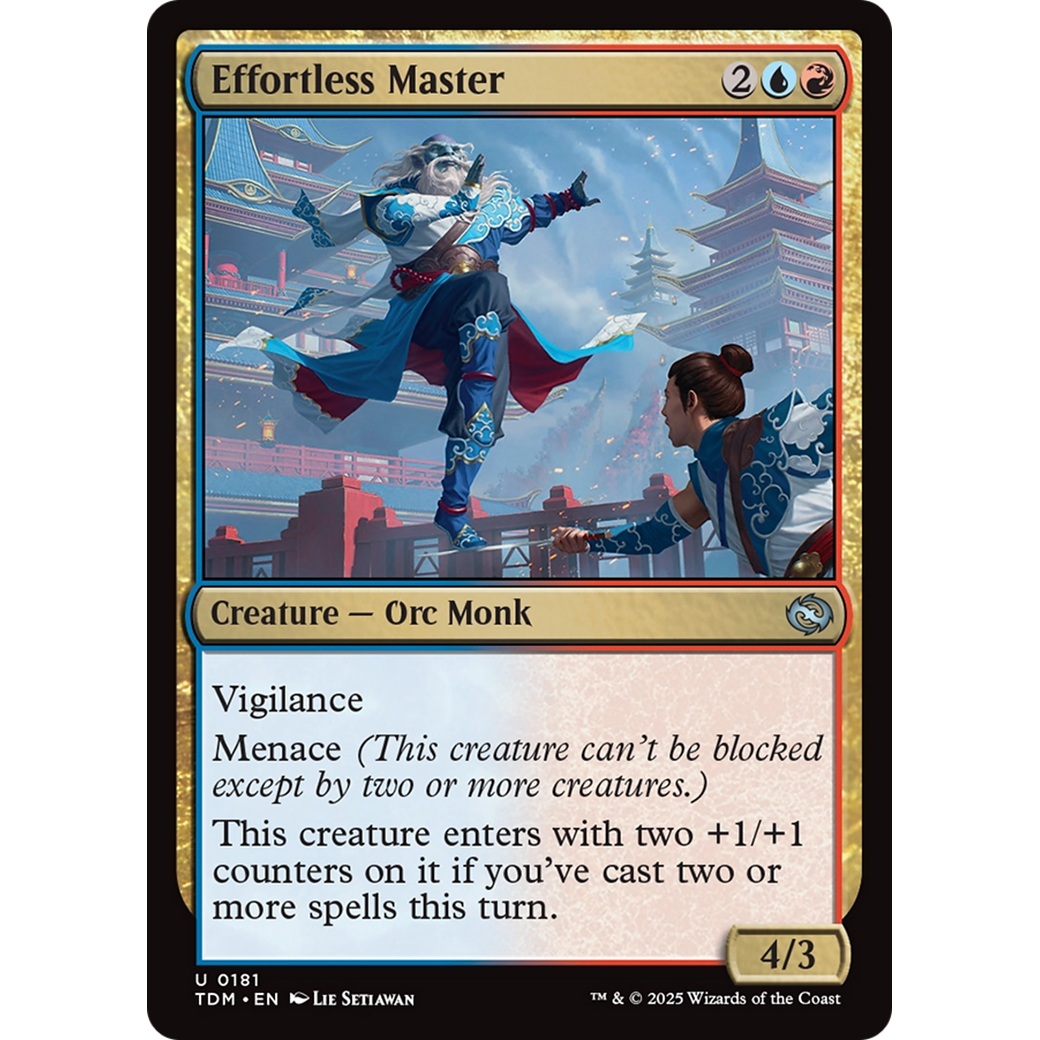 Effortless Master (TDM-181) - Tarkir: Dragonstorm Foil