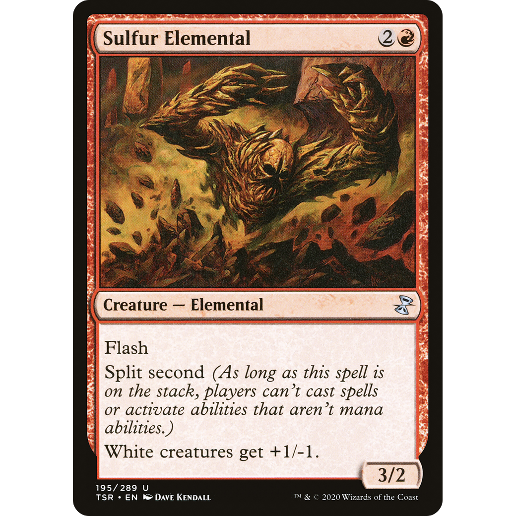 Sulfur Elemental (TSR-195) - Time Spiral Remastered Foil