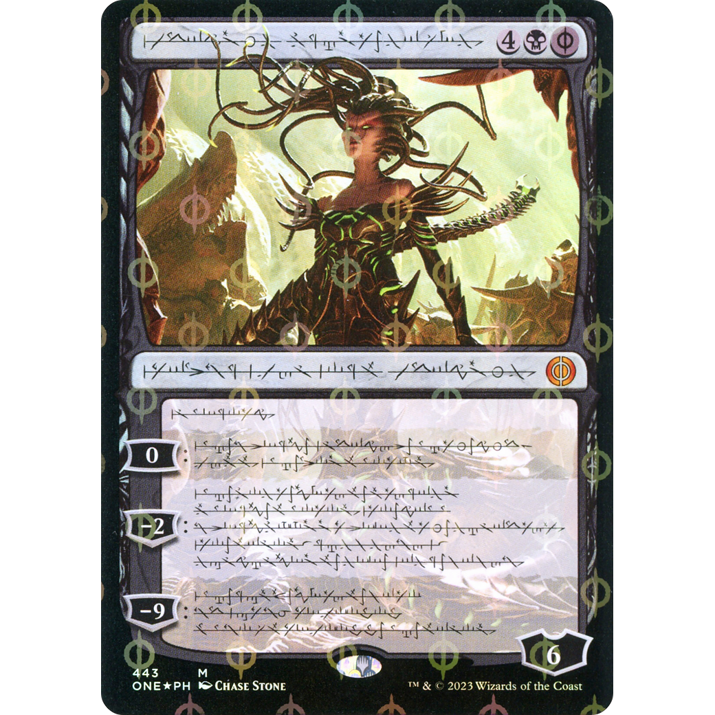 Vraska, Betrayal's Sting (ONE-443) - Phyrexia: All Will Be One: (Showcase) Foil