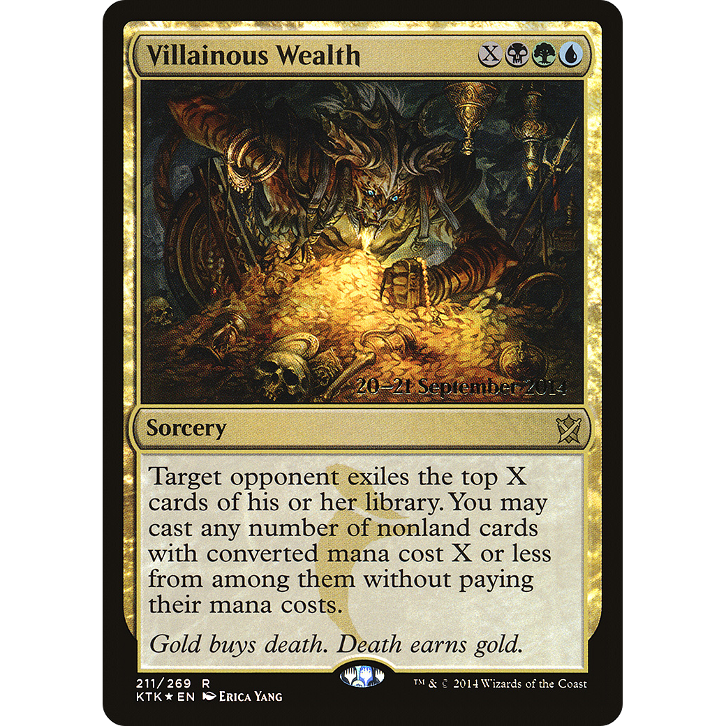 Villainous Wealth (PRE-211) - Khans of Tarkir Promos Foil