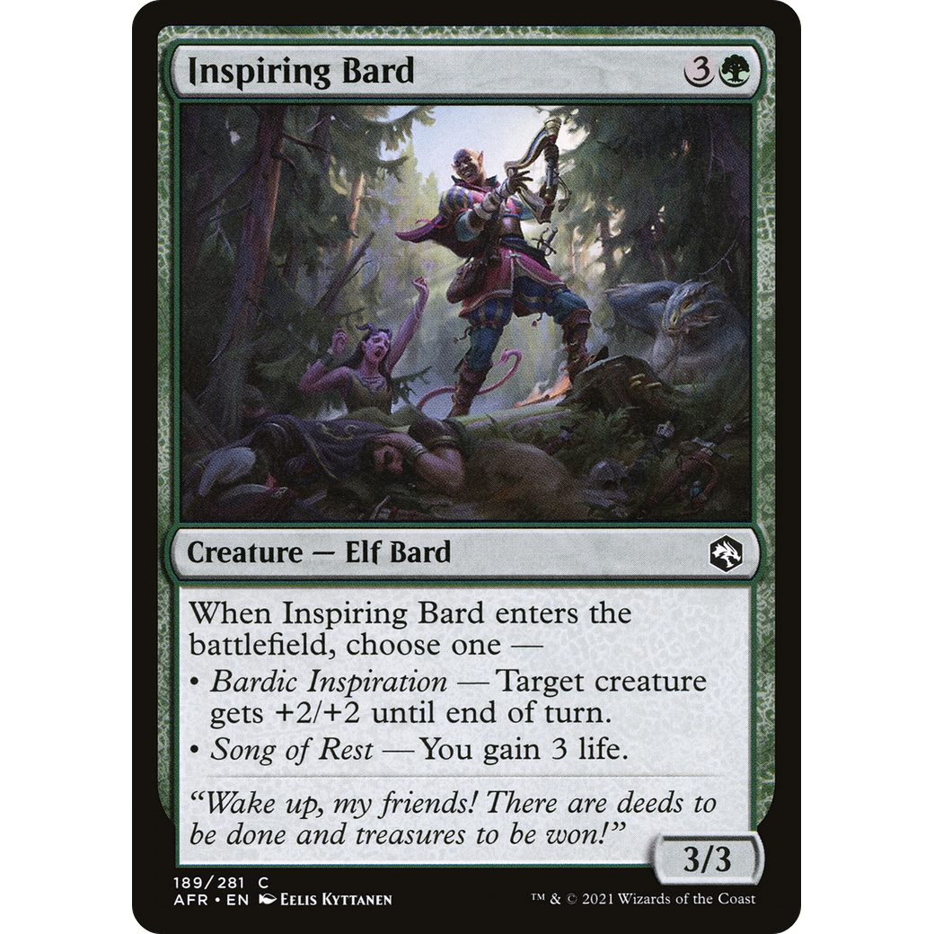 Inspiring Bard (AFR-189) - Adventures in the Forgotten Realms