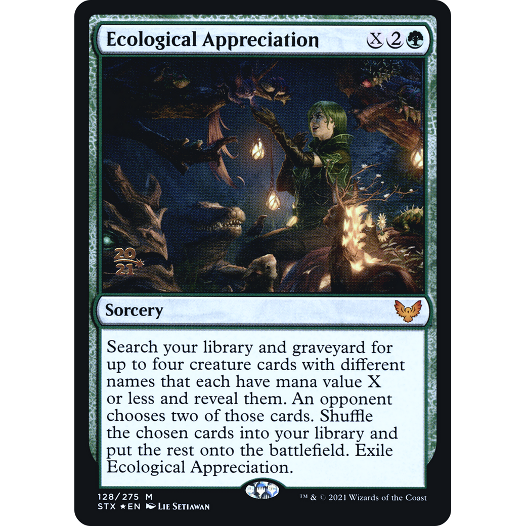 Ecological Appreciation (PRE-128) - Strixhaven: School of Mages Promos Foil