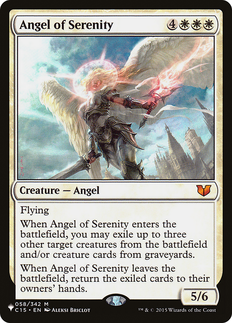 Angel of Serenity (C15) (LIST-058/342) - The List