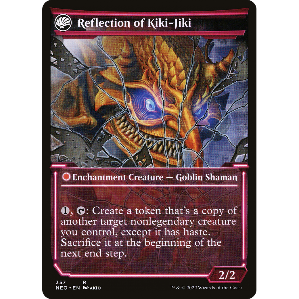 Fable of the Mirror-Breaker // Reflection of Kiki-Jiki (NEO-357) - Kamigawa: Neon Dynasty: (Showcase, fandfc) Foil