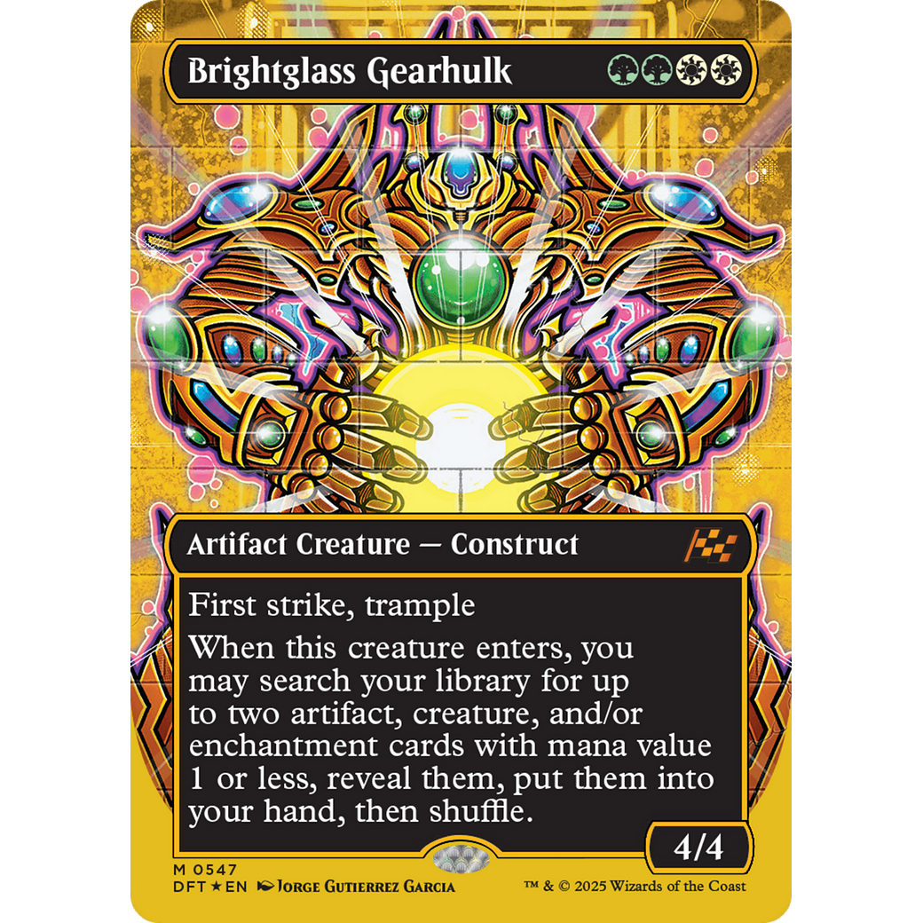 Brightglass Gearhulk (DFT-547) - Aetherdrift (Borderless) Foil